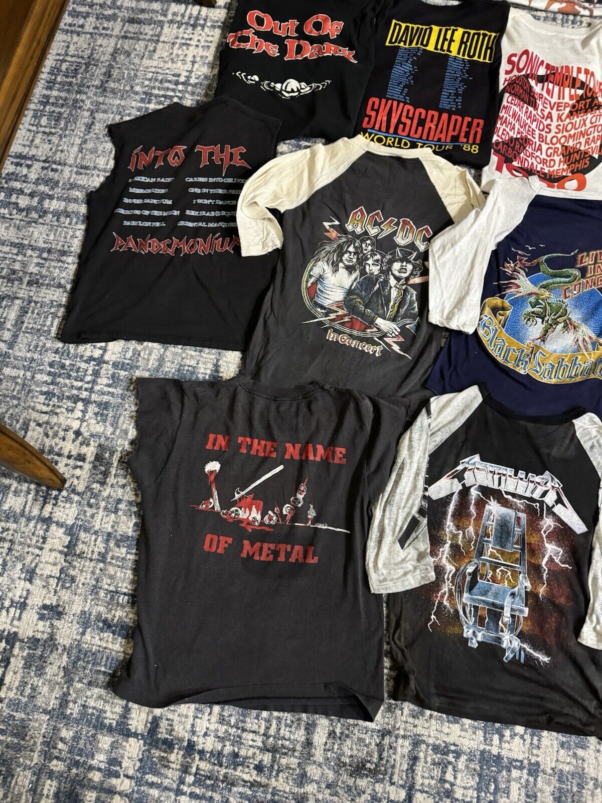 Vintage Band T Shirt Lot 18 Thrash Metal Death Metallica Motörhead Black Sabbath