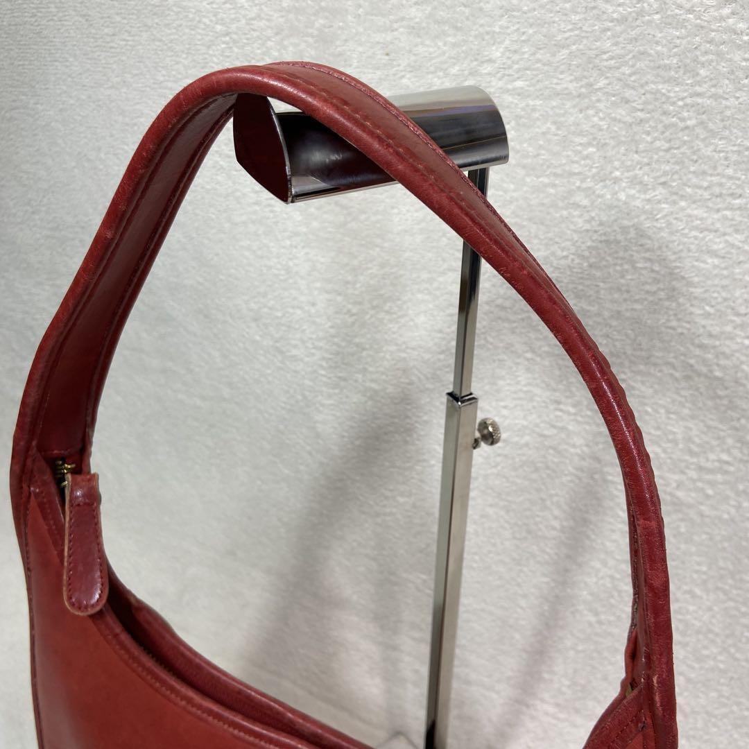 Vintage Coach Ergo 9025 Shoulder Bag Handbag Leather Red Excellent