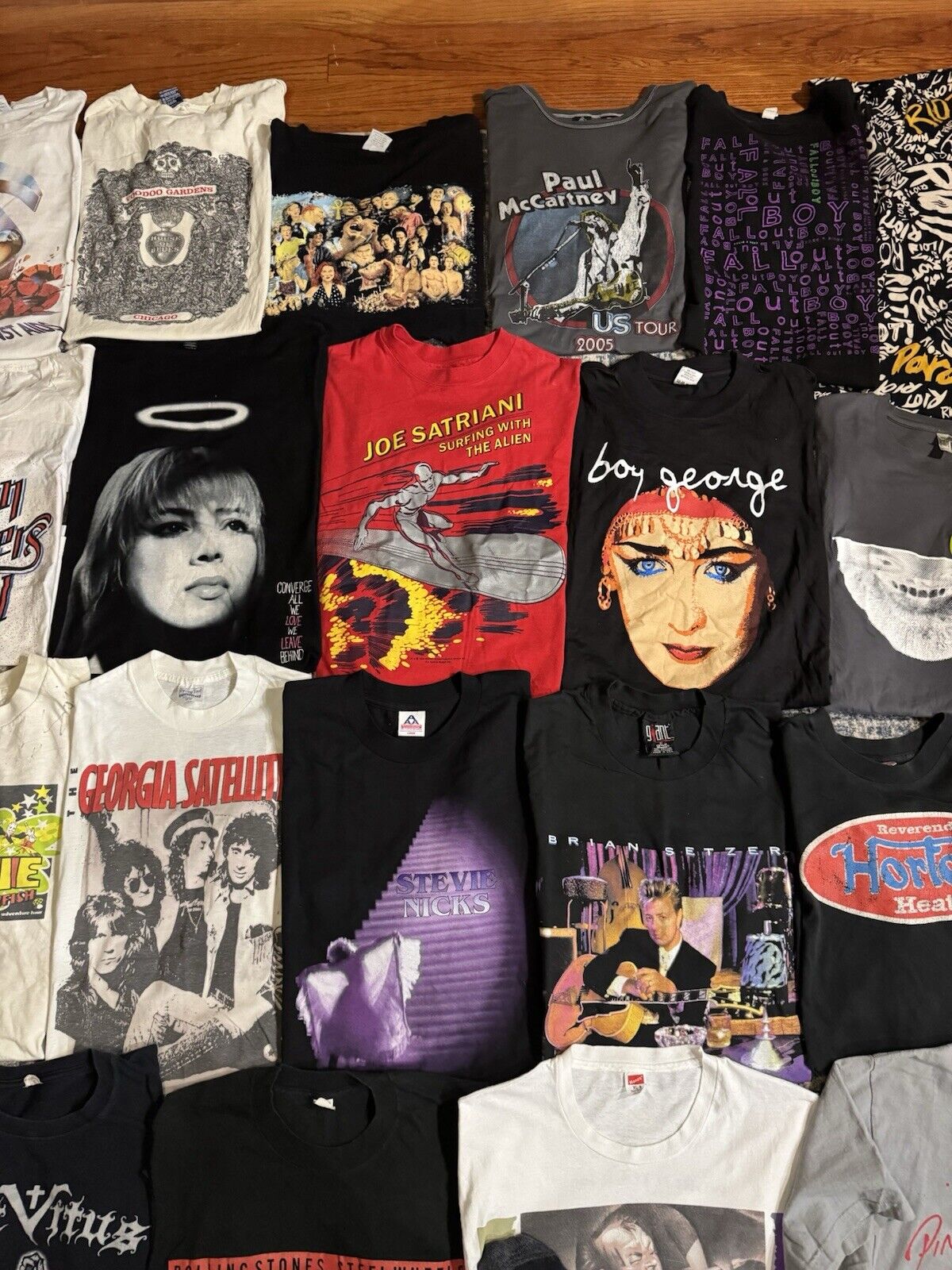 Vintage Band T Shirt Lot 29 Grunge Punk Rock Aphex Twin Rolling Stones Pearl Jam