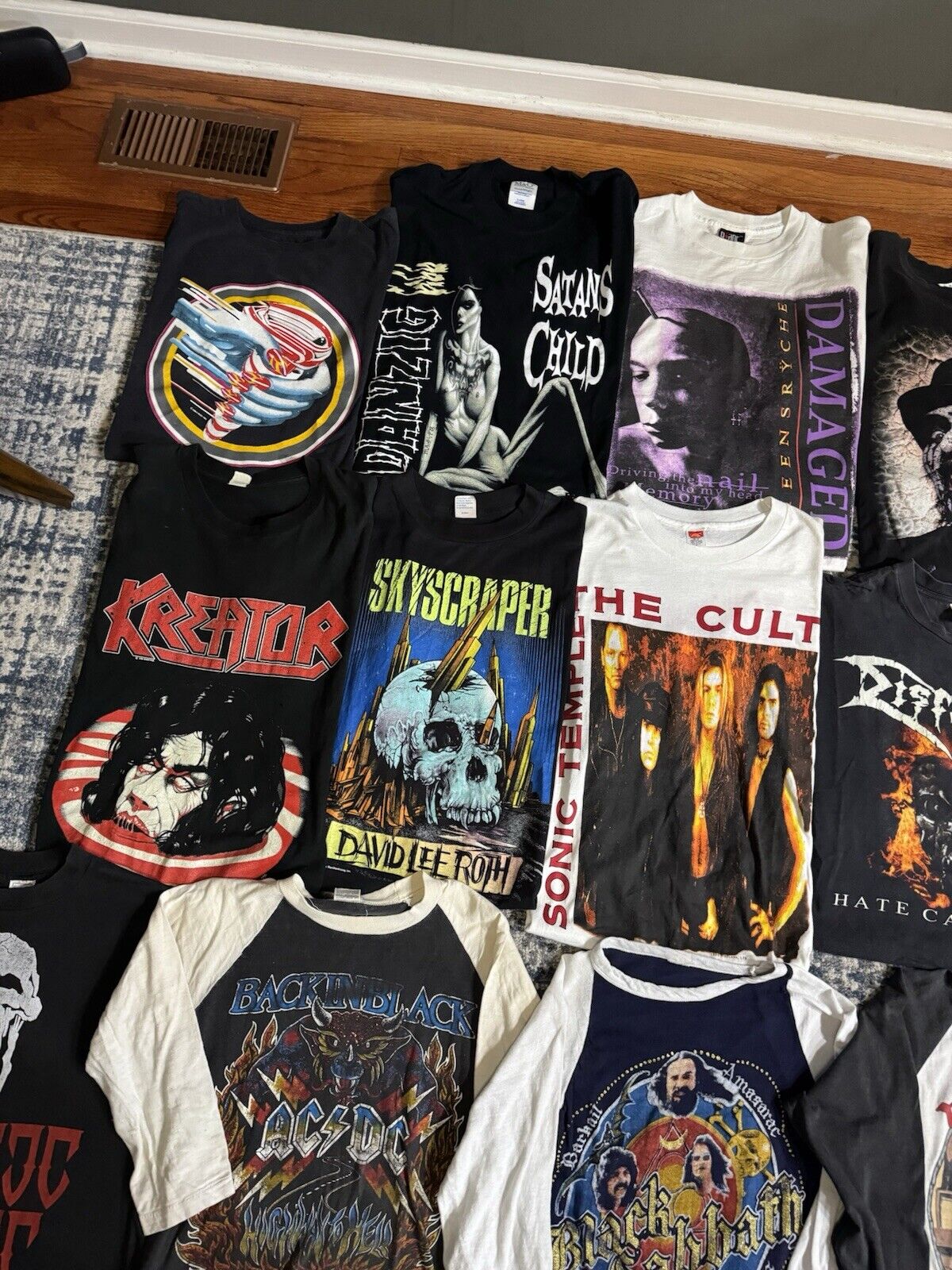 Vintage Band T Shirt Lot 18 Thrash Metal Death Metallica Motörhead Black Sabbath