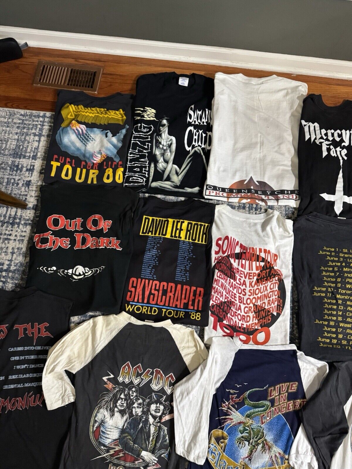 Vintage Band T Shirt Lot 18 Thrash Metal Death Metallica Motörhead Black Sabbath