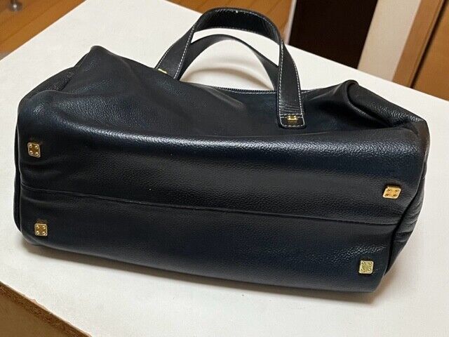 Loewe Mini Boston Bag Navy Anabaram Logo Made in Spain