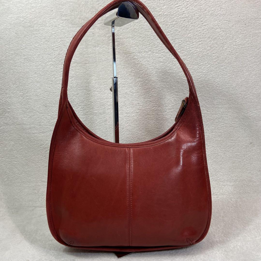 Vintage Coach Ergo 9025 Shoulder Bag Handbag Leather Red Excellent