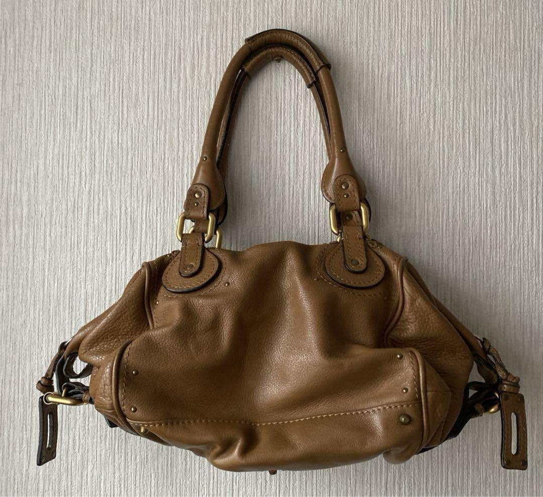 Chloe Paddington Leather Bag Handbag Brown w/Guaranteed w/dustbag